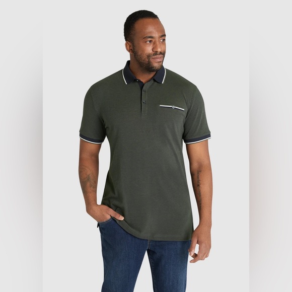 JOHNNY BIGG Men’s Luther Birdseye Polo Shirt, 1XL - Picture 1 of 7